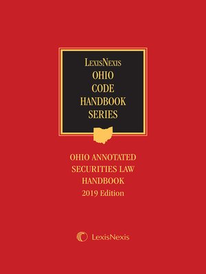 cover image of Ohio Annotated Securities Law Handbook